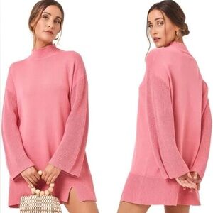 L*SPACE LACY DRESS SIZE LARGE NWT - ROSE